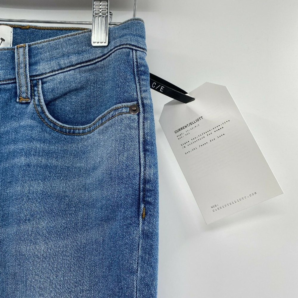 Current/Elliott Women's Low Rise Scooped Ruby Crop Flare Jeans 26 Love Me Always - Picture 3 of 9